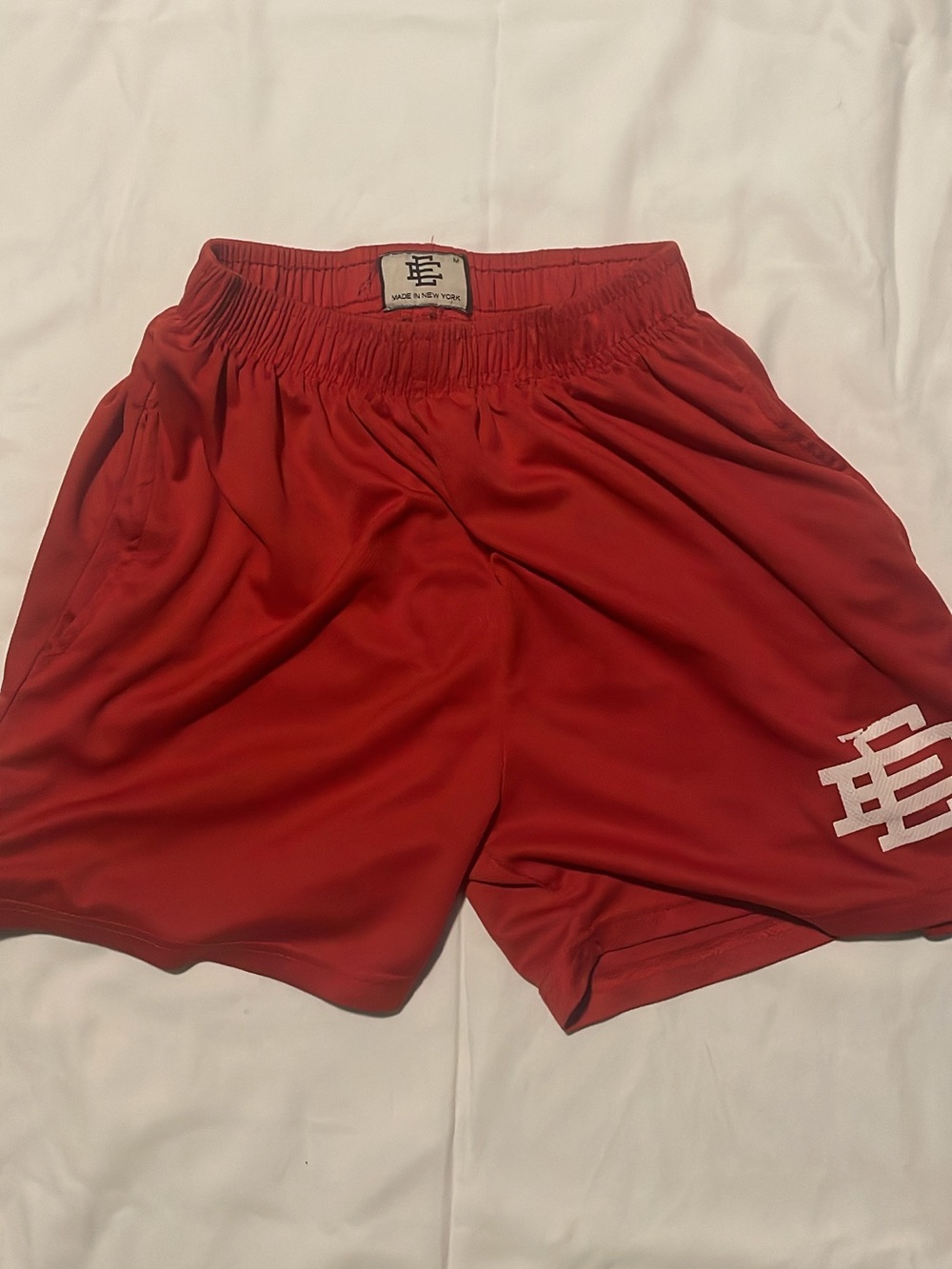 Eric Emanuel Men's Red Athletic Shorts